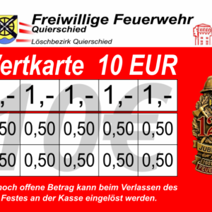 Matheis Verzehrkarte 10 EUR gestaltet und abgenommen