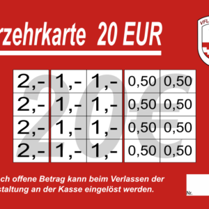 Schmitz Verzehrkarten 20 EUR gestaltet und abgenommen