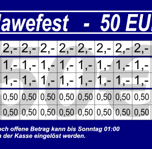 Dresen Verzehrkarte 50 EUR Nachbestellung