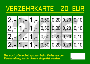 Hoffmann Verzehrkarte 20 EUR Nachbestellung