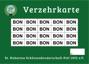 EVEN Verzehrkarte 20 BON gestaltet und abgenommen