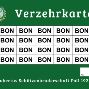 EVEN Verzehrkarte 20 BON gestaltet und abgenommen