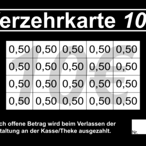 Poth Verzehrkarte 10 EUR gestaltet und abgenommen