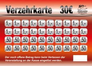 Leeb Verzehrkarte 30 EUR gestaltet und abgenommen