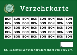 EVEN Verzehrkarte 40 BON gestaltet und abgenommen
