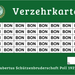 EVEN Verzehrkarte 40 BON gestaltet und abgenommen