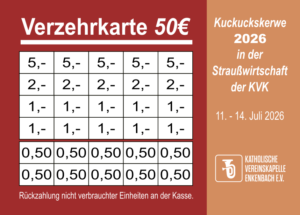 Kronenberger Verzehrkarte 50 EUR gestaltet und abgenommen
