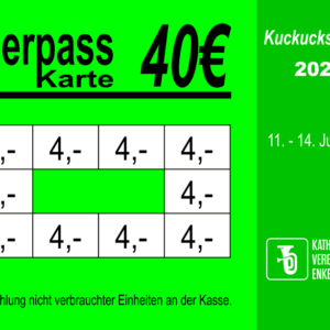 Kronenberger Bierpass 40 EUR gestaltet und abgenommen