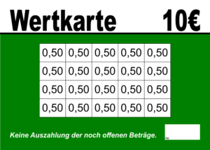 Dördelmann Verzehrkarte 10 EUR gestaltet und abgenommen