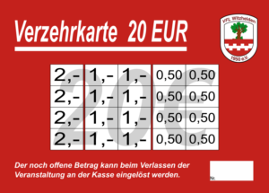 Schmitz Verzehrkarte 20 EUR gestaltet und abgenommen