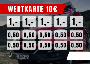 Müller Verzehrkarte 10 EUR zum Druck aufbereitet