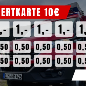 Müller Verzehrkarte 10 EUR zum Druck aufbereitet