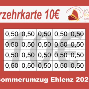 Steinbach Verzehrkarte 10 EUR gestaltet und abgenommen