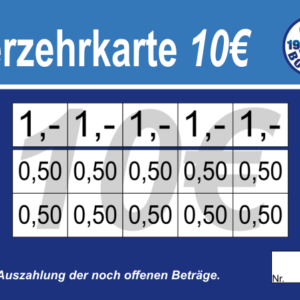 Kessels Verzehrkarte 10 EUR Nachbestellung