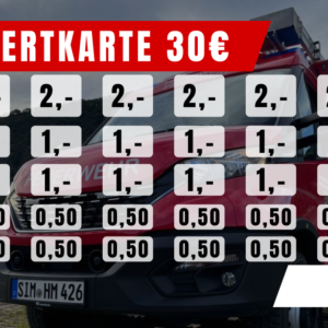 Müller Verzehrkarte 30 EUR zum Druck aufbereitet