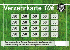 Mut Verzehrkarte 10 EUR gestaltet und abgenommen