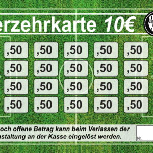 Mut Verzehrkarte 10 EUR gestaltet und abgenommen