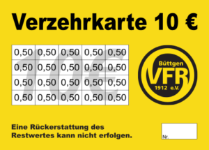 Sager Verzehrkarte 10 EUR gestaltet und abgenommen
