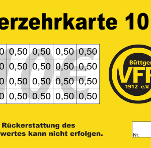 Sager Verzehrkarte 10 EUR gestaltet und abgenommen