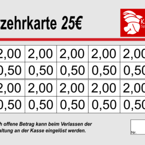 Mannke Verzehrkarte 25 EUR Nachbestellung