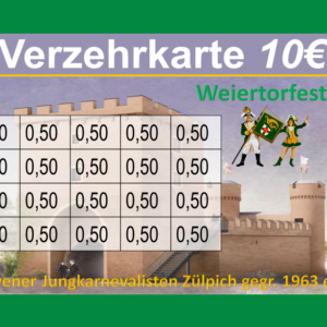 Koch Verzehrkarte 10 EUR gestaltet und abgenommen