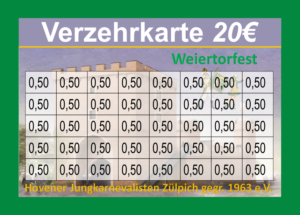 Koch Verzehrkarte 20 EUR gestaltet und abgenommen