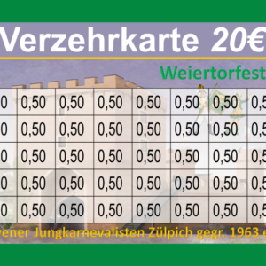 Koch Verzehrkarte 20 EUR gestaltet und abgenommen