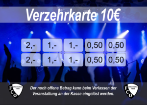Bohnert 10 EUR Verzehrkarten gestaltet und abgenommen