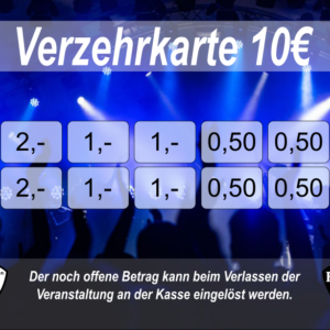 Bohnert 10 EUR Verzehrkarten gestaltet und abgenommen