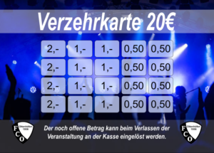 Bohnert 20 EUR Verzehrkarten gestaltet und abgenommen