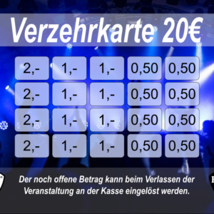 Bohnert 20 EUR Verzehrkarten gestaltet und abgenommen
