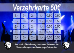 Bohnert 50 EUR Verzehrkarten gestaltet und abgenommen