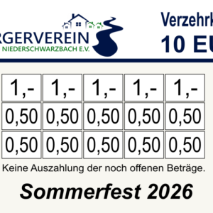 Wirthgen 10 EUR Verzehrkarten gestaltet und abgenommen