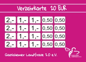 Gräf Verzehrkarte 10 EUR angepasst