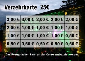 Lehmann Verzehrkarte 25 EUR gestaltet und abgenommen