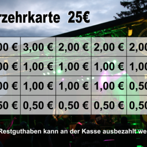 Lehmann Verzehrkarte 25 EUR gestaltet und abgenommen