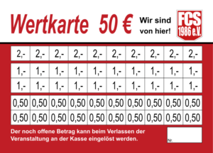 Claudino Verzehrkarten 50 EUR gestaltet und abgenommen