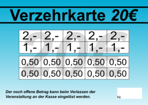 Dörr Verzehrkarte 20 EUR Nachbestellung
