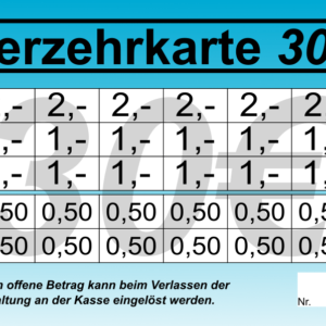Dörr Verzehrkarte 30 EUR Nachbestellung