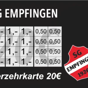 Mangold Verzehrkarte 20 EUR zum Drucken aufbereitet und abgenommen