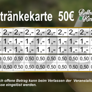 Spielberg Verzehrkarte 50 EUR Nachbestellung