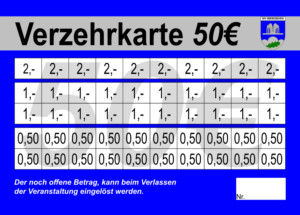 Sonnen Verzehrkarten 50 EUR gestaltet und abgenommen